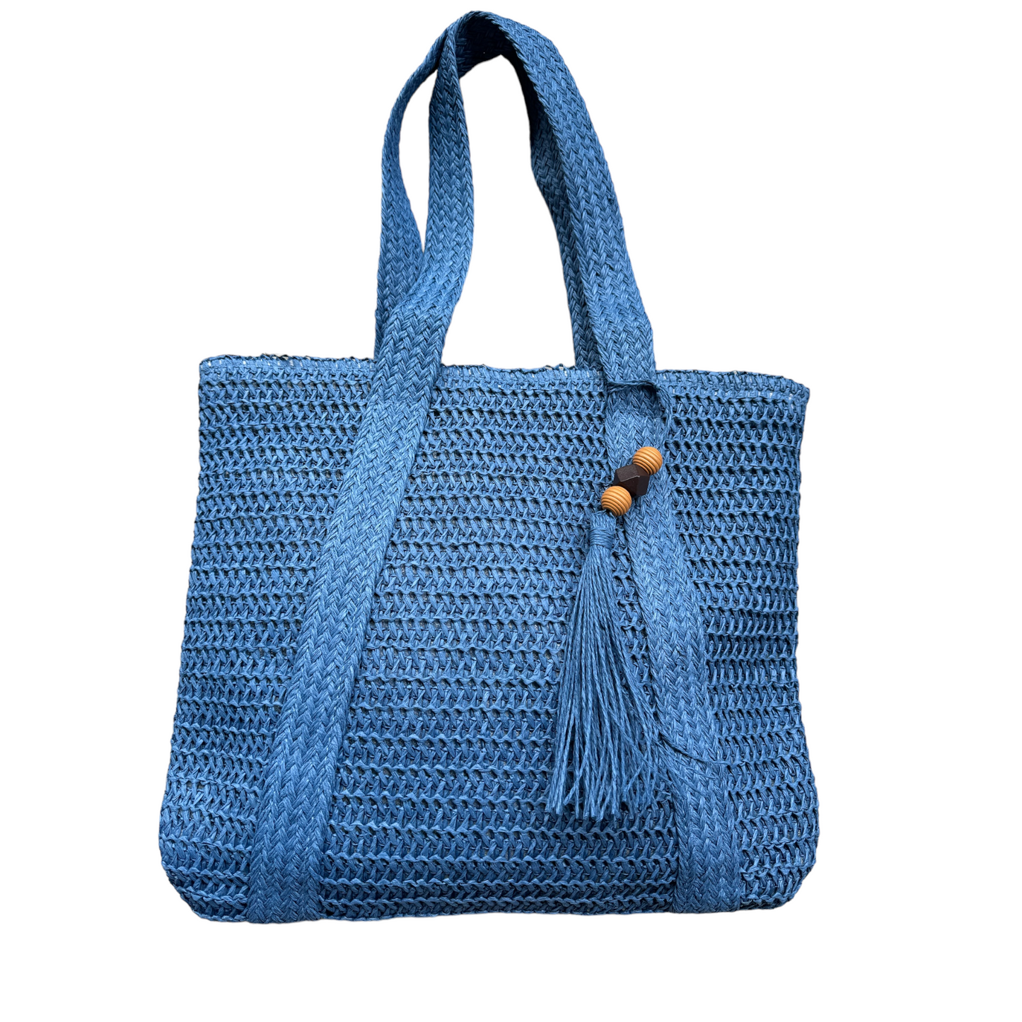 Borsa in paglia Amalfi-blu